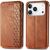 Чохол Deexe Rhombus Wallet для iPhone 18 Pro Max / 17 Pro Max - Brown: фото 1 з 6