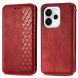 Чехол Deexe Rhombus Wallet для OPPO Reno 15 Pro - Red (405639R). Фото 1 из 8