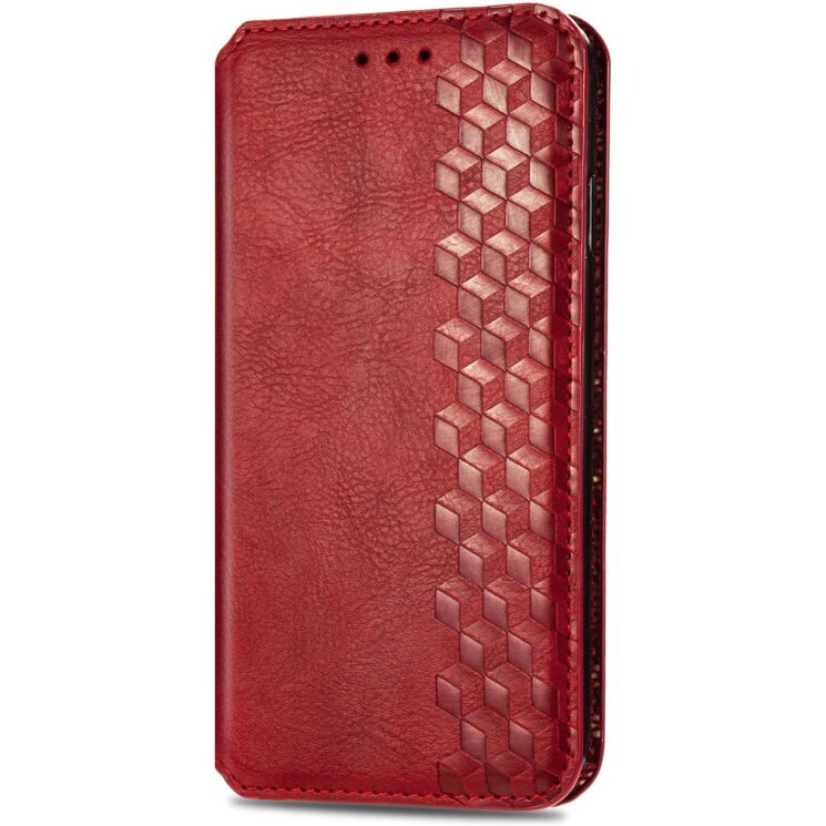 Чехол Deexe Rhombus Wallet для OPPO Reno 15 Pro - Red: фото 4 из 8