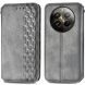 Чехол Deexe Rhombus Wallet для Realme 12 / 12 Plus - Grey (355511H). Фото 1 из 6