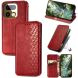 Чехол Deexe Rhombus Wallet для Realme 16 Pro - Red (428031R). Фото 1 из 9