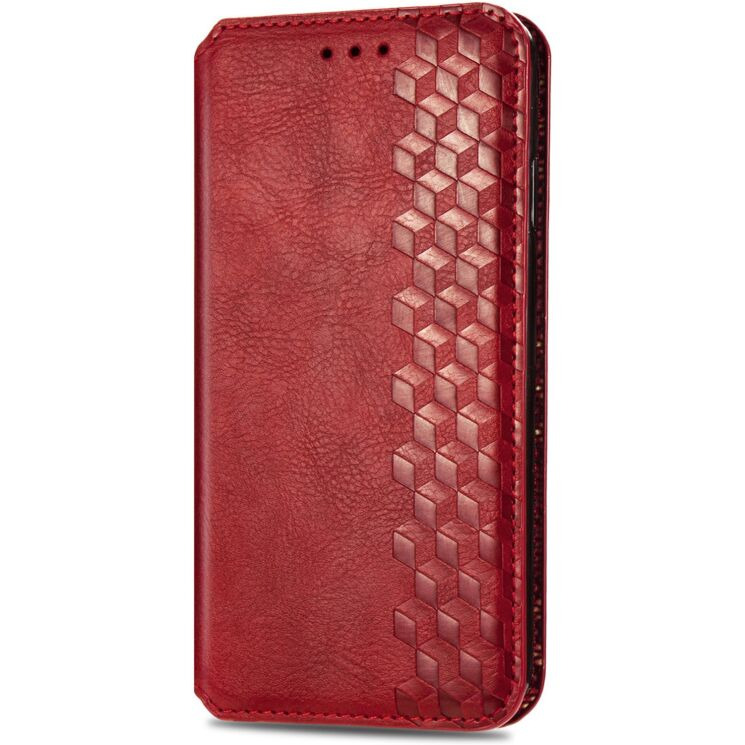 Чехол Deexe Rhombus Wallet для Realme 16 Pro - Red (428031R) Чехол Deexe Rhombus Wallet для Realme 16 Pro - Red: фото 4 из 9