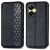 Чехол Deexe Rhombus Wallet для Realme C55 - Black: фото 1 из 9