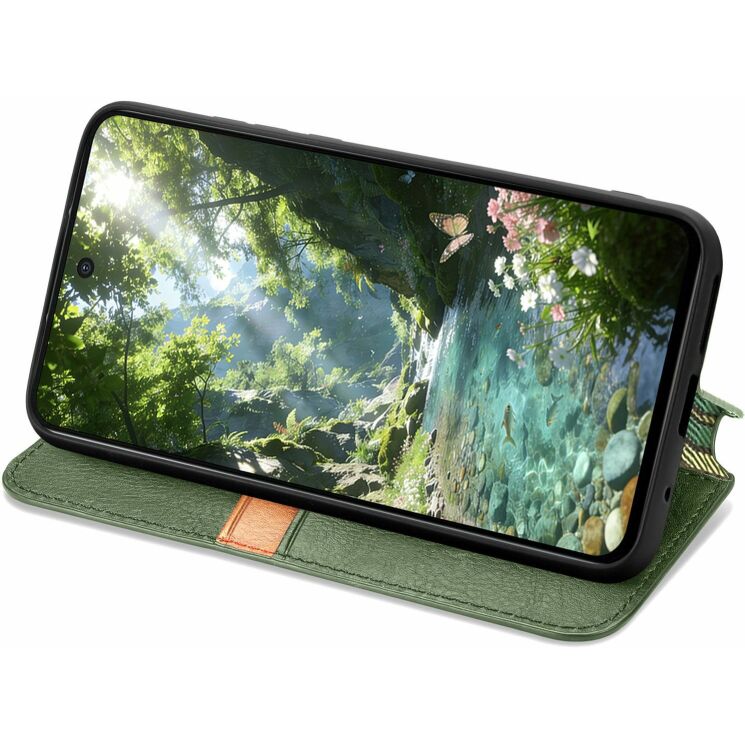Чохол Deexe Rhombus Wallet для Samsung Galaxy S26 FE - Green (412727G) Чохол Deexe Rhombus Wallet для Samsung Galaxy S26 FE - Green: фото 3 з 6