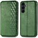 Чехол Deexe Rhombus Wallet для Samsung Galaxy S26 FE - Green (412727G). Фото 1 из 6