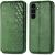 Чехол Deexe Rhombus Wallet для Samsung Galaxy S26 FE - Green: фото 1 из 6