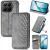 Чохол Deexe Rhombus Wallet для Xiaomi 17T Pro - Grey: фото 1 з 8