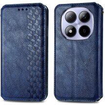 Чохол Deexe Rhombus Wallet для Xiaomi Redmi Note 15 Pro 5G - Blue: фото 1 з 11