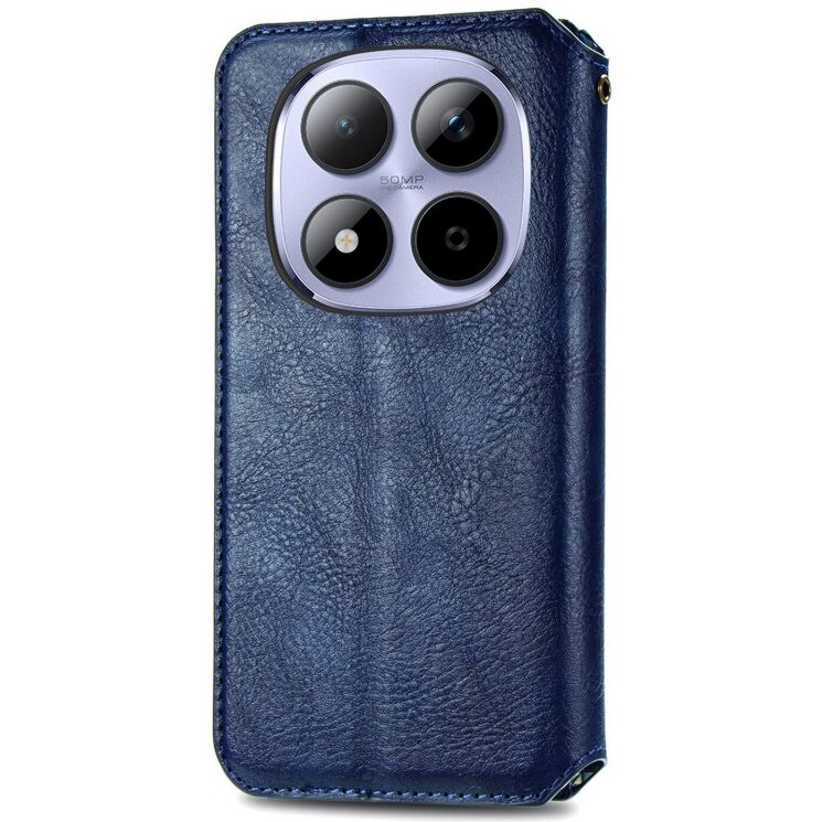 Чохол Deexe Rhombus Wallet для Xiaomi Redmi Note 15 Pro 5G - Blue: фото 6 з 11