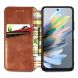 Чохол Deexe Rhombus Wallet для ZTE Blade A75 - Brown (361512Z). Фото 2 з 9