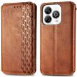 Чохол Deexe Rhombus Wallet для ZTE Blade A75 - Brown (361512Z)