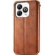 Чохол Deexe Rhombus Wallet для ZTE Blade A75 - Brown (361512Z). Фото 5 з 9