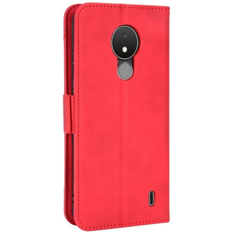 Чехол Deexe Wallet Stand для Nokia C21 - Red: фото 4 из 11