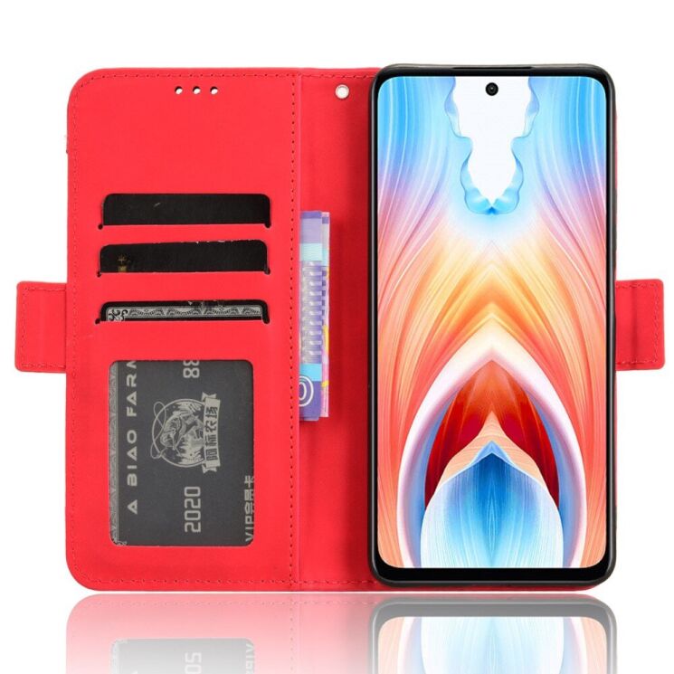 Чехол Deexe Wallet Stand для OnePlus Nord N30 SE - Red: фото 3 из 7
