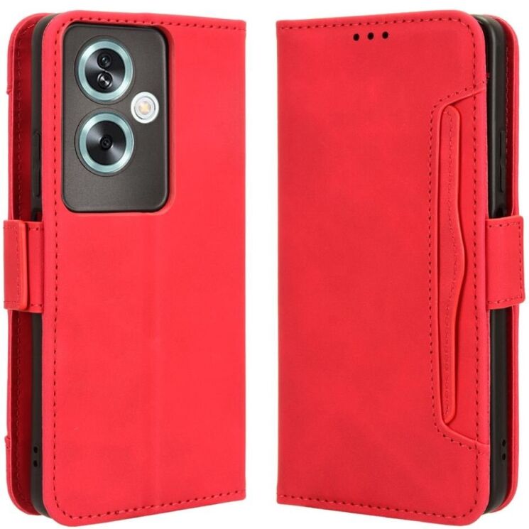 Чехол Deexe Wallet Stand для OnePlus Nord N30 SE - Red: фото 1 из 7