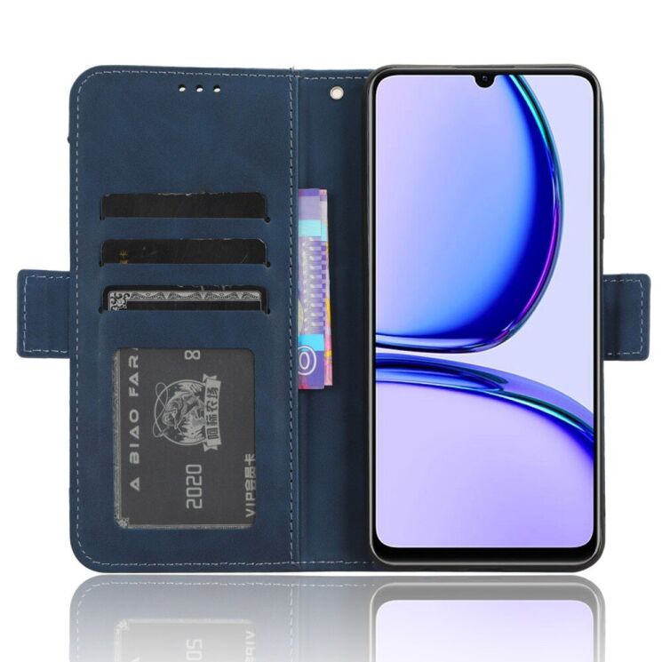 Чехол Deexe Wallet Stand для Realme C53 / C51 / Note 50 - Blue: фото 3 из 7