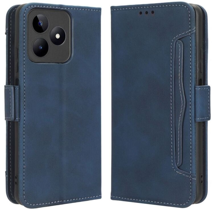 Чехол Deexe Wallet Stand для Realme C53 / C51 / Note 50 - Blue: фото 1 из 7