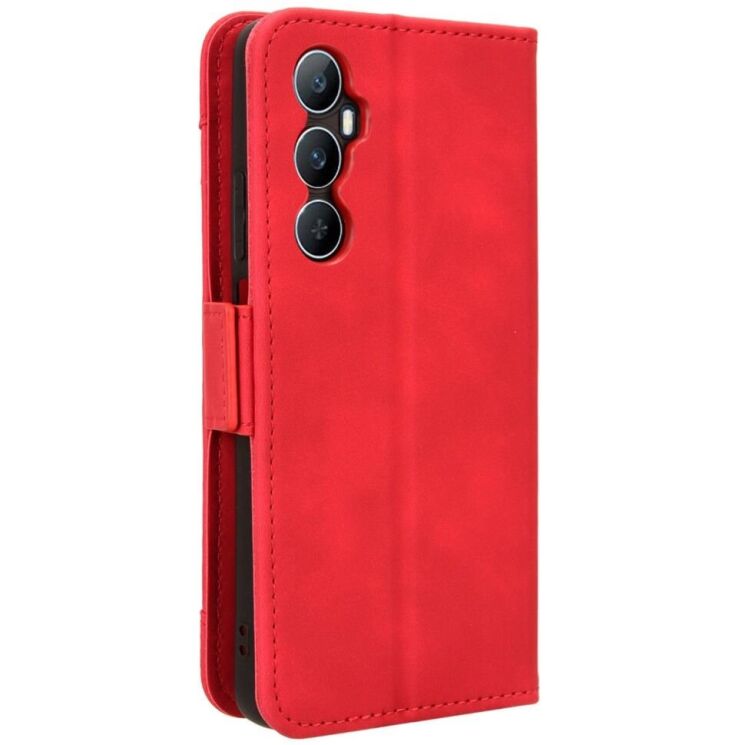Чехол Deexe Wallet Stand для Realme C65 - Red: фото 4 из 8