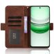 Чохол Deexe Wallet Stand для Realme C71 - Brown (384901Z). Фото 5 з 14