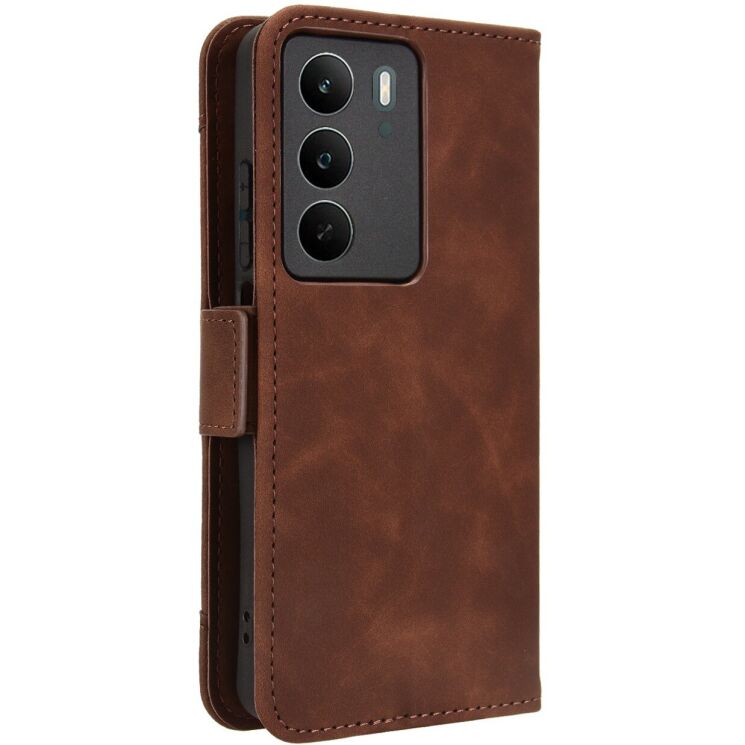 Чохол Deexe Wallet Stand для Realme C71 - Brown: фото 7 з 14
