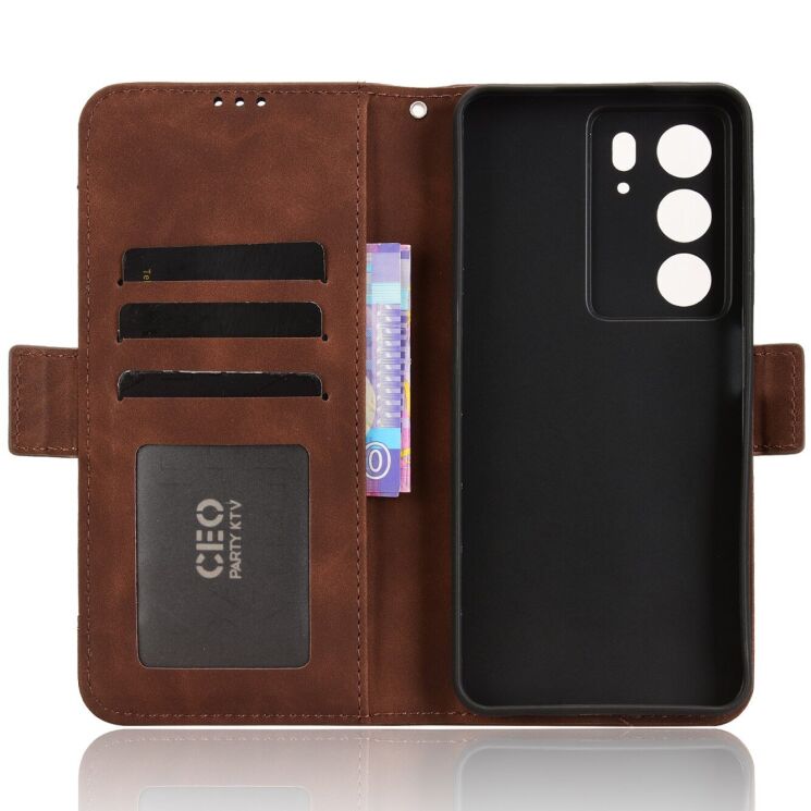 Чохол Deexe Wallet Stand для Realme C71 - Brown: фото 4 з 14