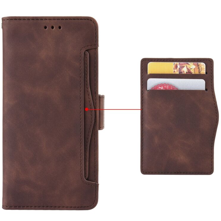 Чохол Deexe Wallet Stand для Realme C71 - Brown: фото 2 з 14