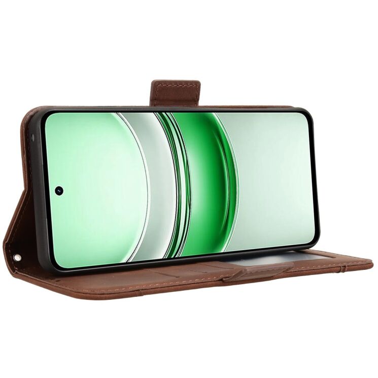 Чохол Deexe Wallet Stand для Realme C71 - Brown: фото 6 з 14