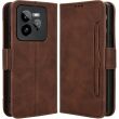 Чехол Deexe Wallet Stand для Realme GT 7 Pro - Brown (377220Z)
