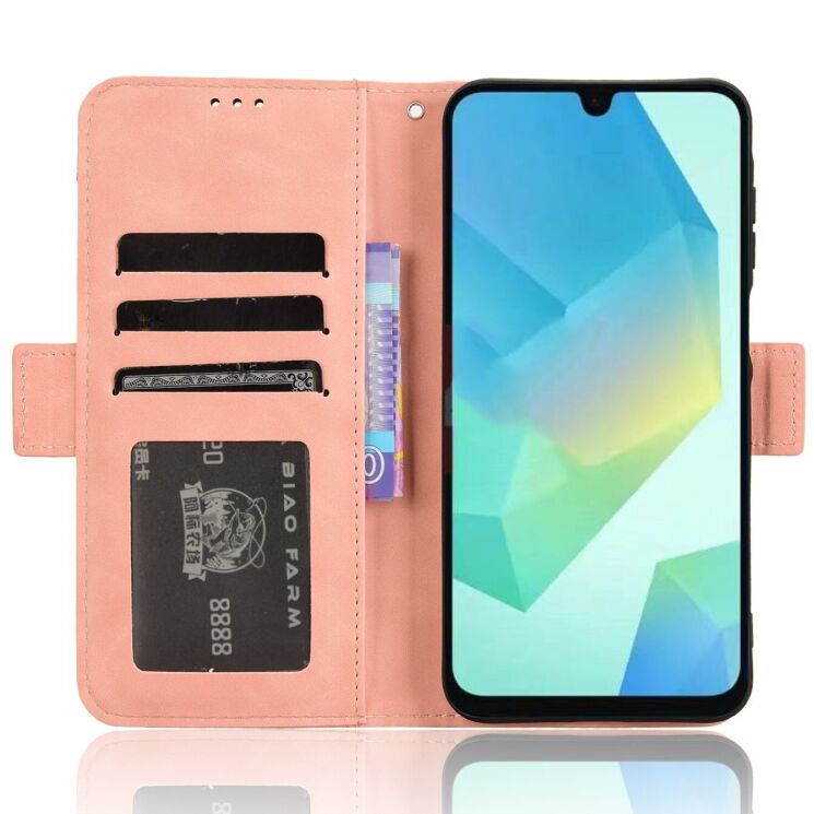 Чохол Deexe Wallet Stand для Samsung Galaxy A16 (A165) / Galaxy A26 (A266) / Galaxy A17 (A176) - Pink: фото 5 з 15