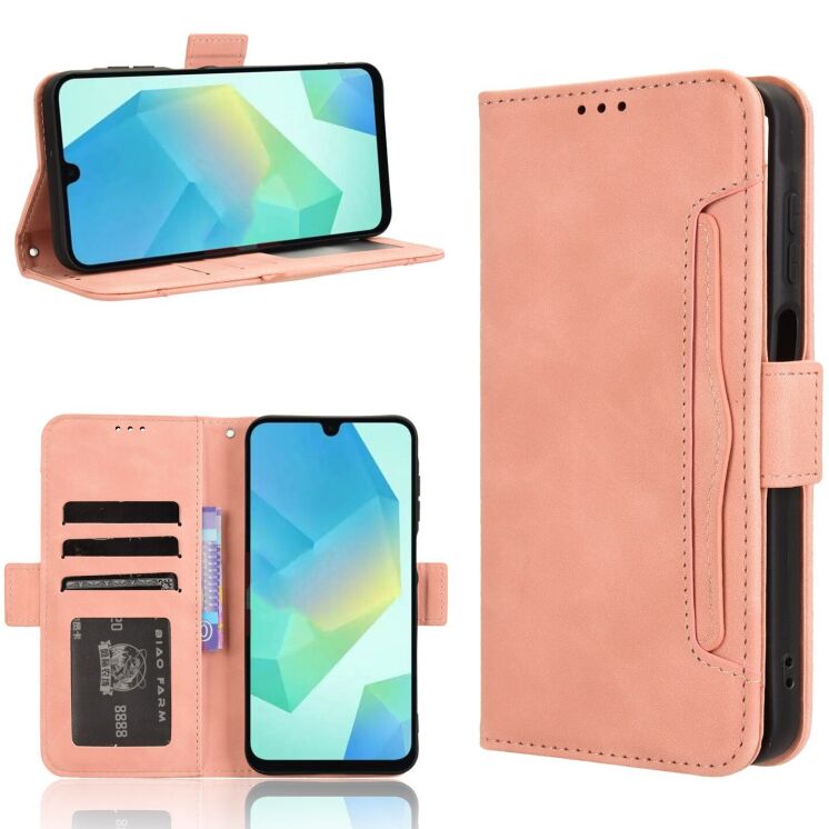 Чохол Deexe Wallet Stand для Samsung Galaxy A16 (A165) / Galaxy A26 (A266) / Galaxy A17 (A176) - Pink: фото 8 з 15