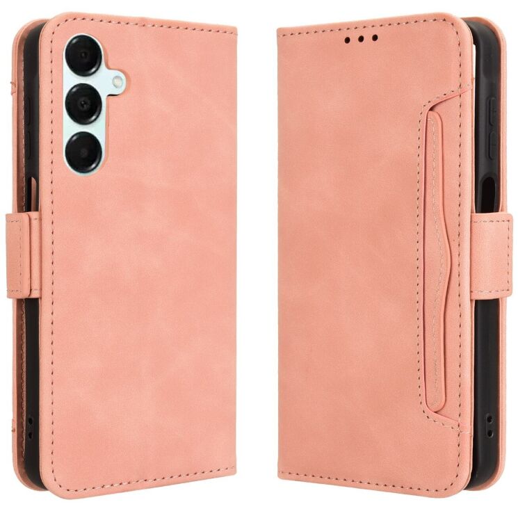 Чохол Deexe Wallet Stand для Samsung Galaxy A16 (A165) / Galaxy A26 (A266) / Galaxy A17 (A176) - Pink: фото 1 з 15