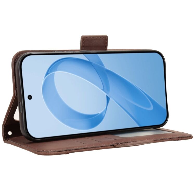Чохол Deexe Wallet Stand для Xiaomi Poco F8 Pro - Brown: фото 5 з 15