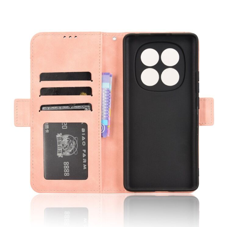 Чехол Deexe Wallet Stand для Xiaomi Redmi Note 14 Pro - Pink: фото 5 из 7