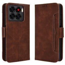 Чехол-книжка с кармашками Deexe Wallet Stand для ZTE Blade A56 - Brown: фото 1 из 15