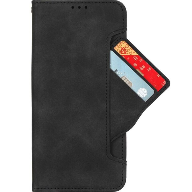 Чехол Deexe Wallet Stand для ZTE Blade A75 - Black: фото 2 из 7