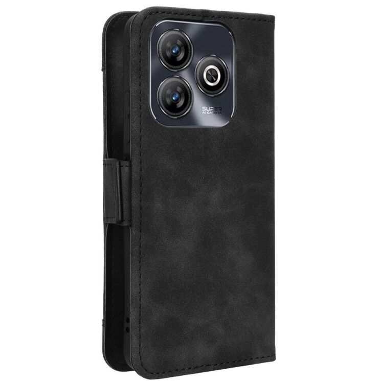 Чехол Deexe Wallet Stand для ZTE Blade A75 - Black: фото 6 из 7