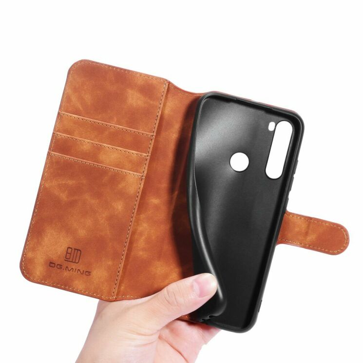 Чохол DG.MING Retro Style для Xiaomi Redmi Note 8 / Note 8 (2021) - Brown: фото 4 з 12