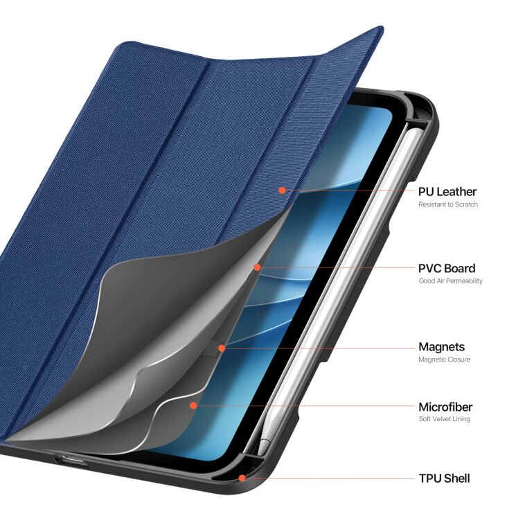 Чохол DUX DUCIS Domo Series для iPad mini 8 - Blue: фото 7 з 13