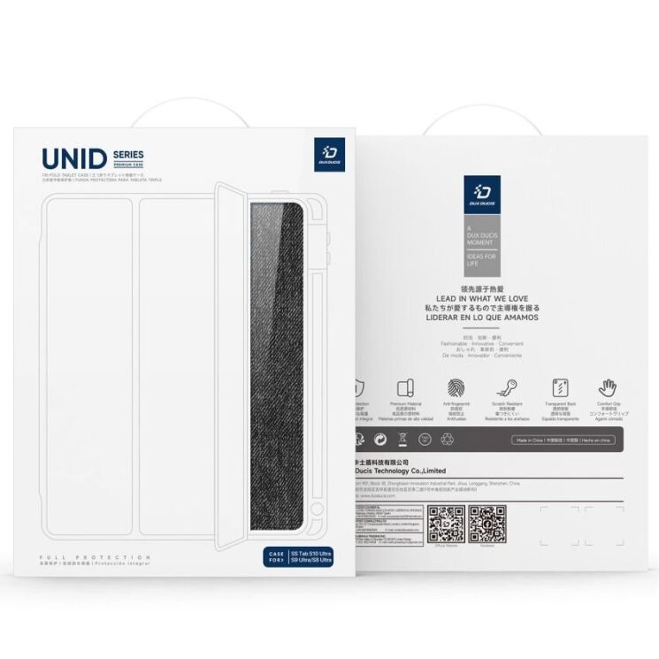 Чехол DUX DUCIS Unid Series для Samsung Galaxy Tab S8 Ultra / S9 Ultra / S10 Ultra (T900/T906/910/916/920/926) - Light Green: фото 16 из 16