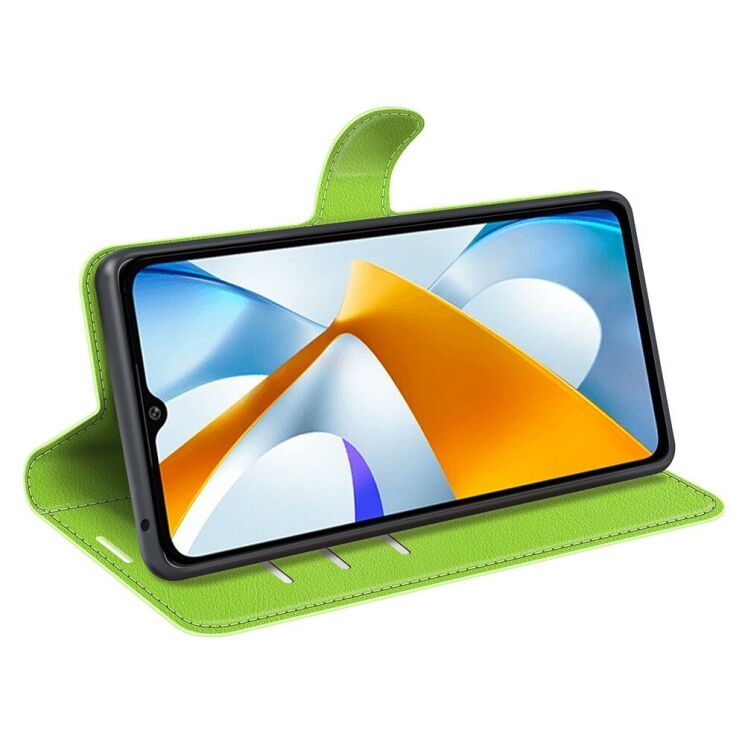 Чехол-книжка Deexe Book Type для Xiaomi Poco C40 - Green: фото 3 из 7