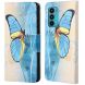 Чохол-книжка Deexe Color Wallet для Motorola Edge 20 - Blue Butterfly (289004H). Фото 1 з 6