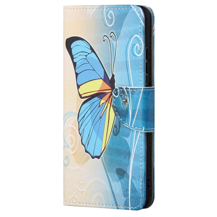 Чохол-книжка Deexe Color Wallet для Motorola Edge 20 - Blue Butterfly: фото 2 з 6