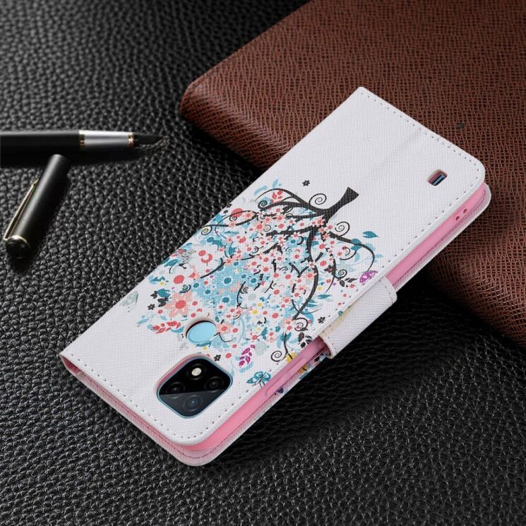 Чехол-книжка Deexe Color Wallet для Realme C21 - Flower Tree: фото 6 из 8