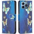 Чехол-книжка Deexe Color Wallet для Realme C63 / C61 / Note 60x - Golden Butterflies (359700F)