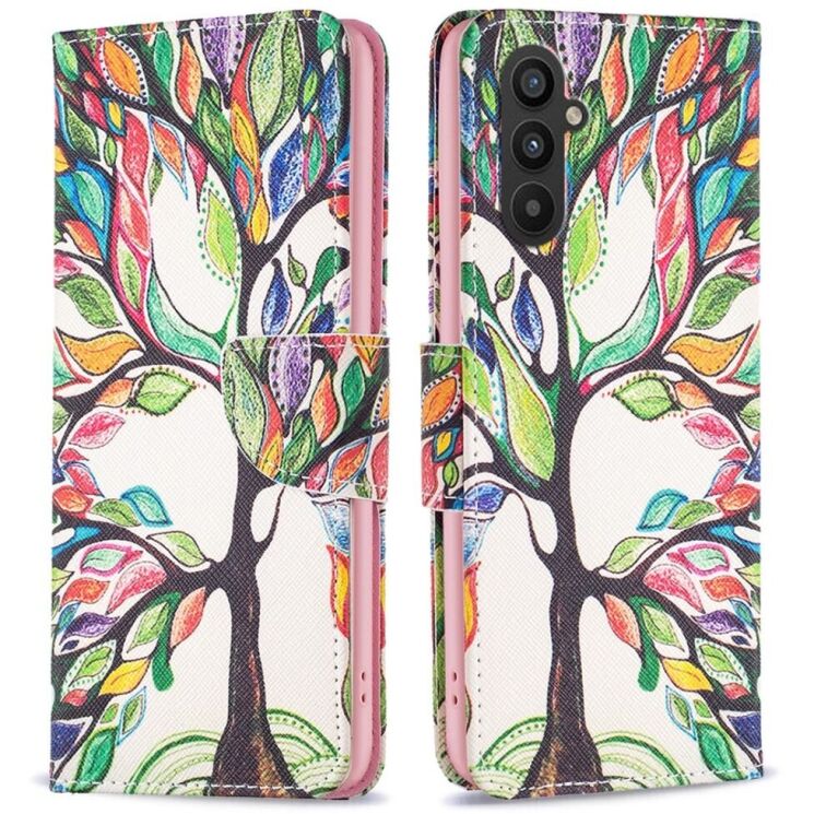 Чехол-книжка Deexe Color Wallet для Samsung Galaxy A25 (A256) - Life Tree: фото 1 из 8
