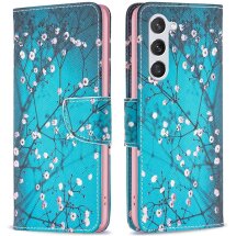 Чехол-книжка Deexe Color Wallet для Samsung Galaxy S24 (S921) / Galaxy S25 (S931) - Plum Blossom: фото 1 из 7