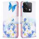 Чехол-книжка Deexe Color Wallet для Xiaomi Redmi Note 13 5G - Butterfly and Flowers (341249J). Фото 1 из 7