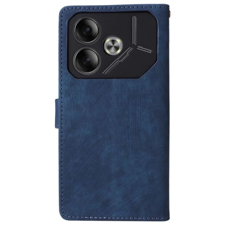 Чехол-книжка Deexe Delta Book для TECNO Pova 6 - Blue: фото 6 из 8