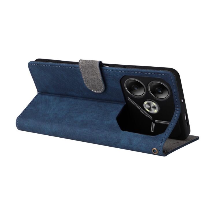 Чехол-книжка Deexe Delta Book для TECNO Pova 6 - Blue: фото 4 из 8