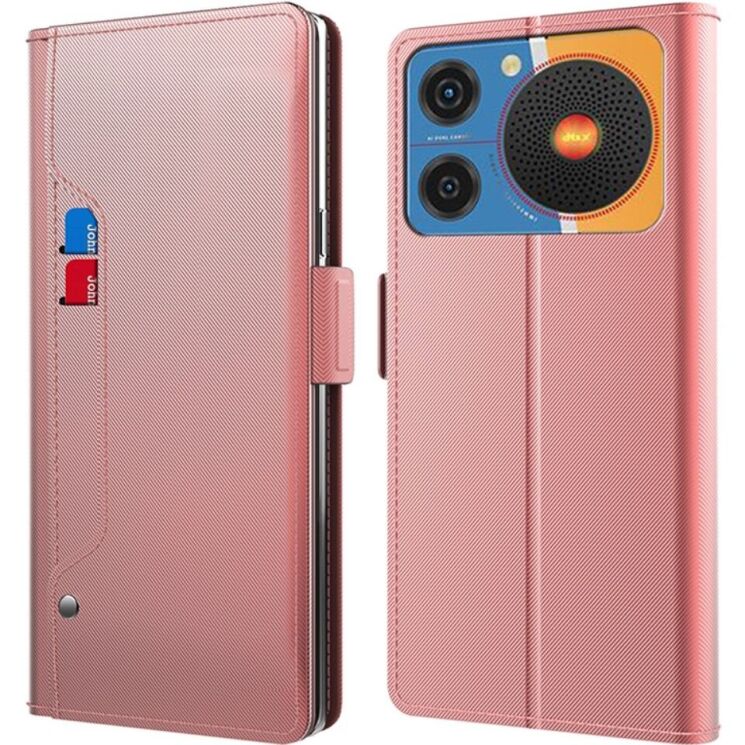 Чехол-книжка Deexe Eclipse Wallet для ZTE Nubia Music - Rose Gold: фото 1 из 8